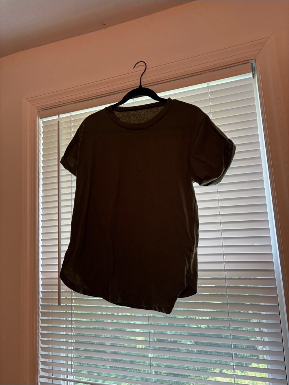 Men's Olive Green Crewneck Short Sleeve Shirt